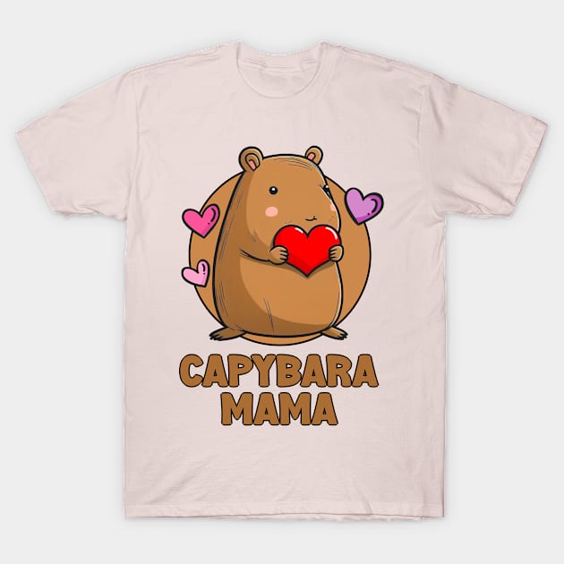 Capybara Mama Mother’s Day T-Shirt by Sesame